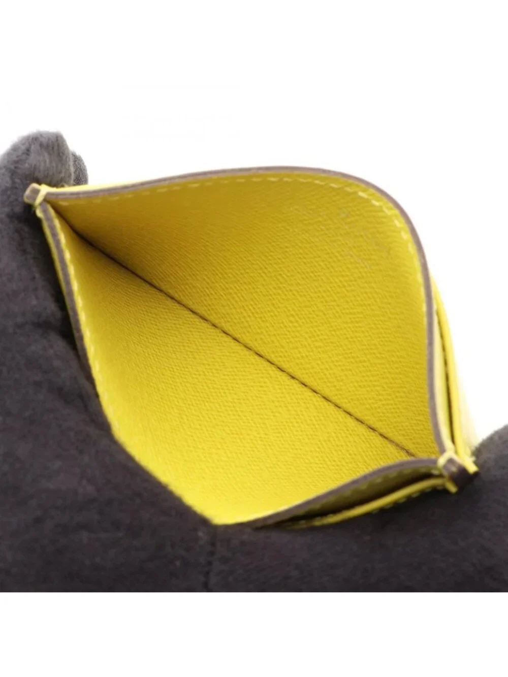 Louis Vuitton Card Case Holder Saanpur Epi Jaune Cedra Leather